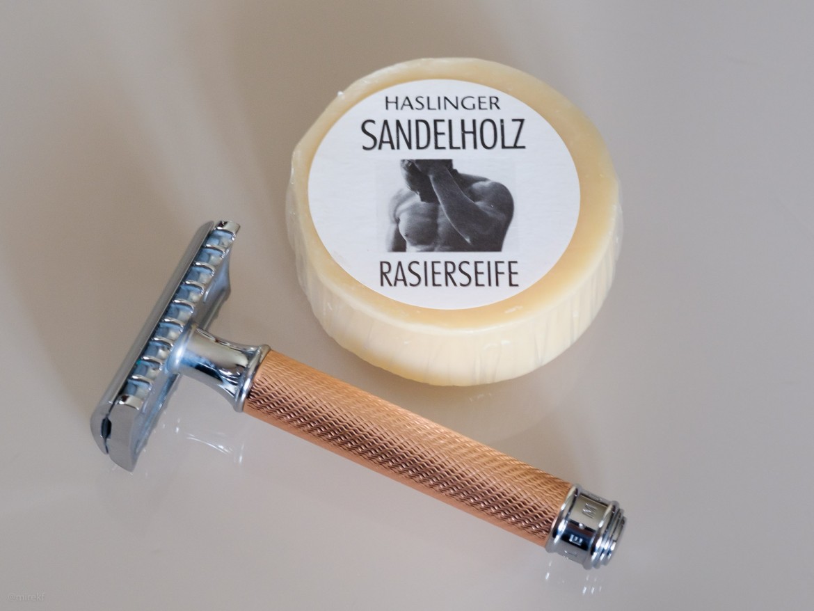 Mydło do golenia Haslinger Sandalholz Rasierseife (Shaving Soap)