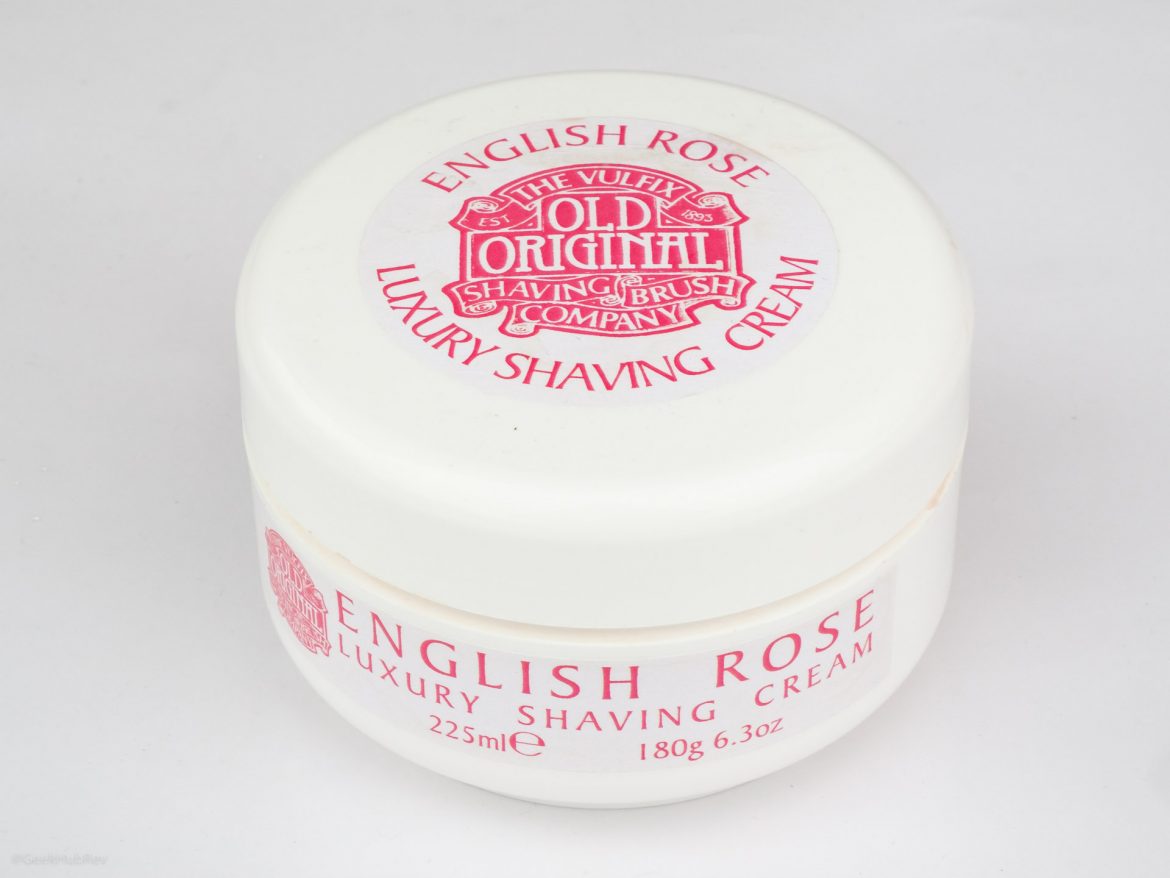 Opakowanie kremu do golenia Vulfix English Rose Shaving Cream