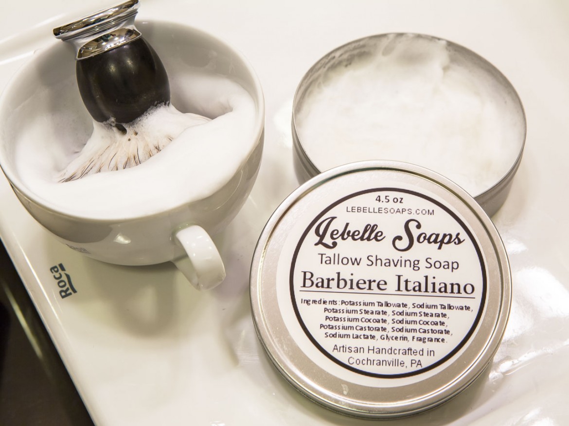 Lebelle Soaps Barbiere Italiano - wyrabianie piany
