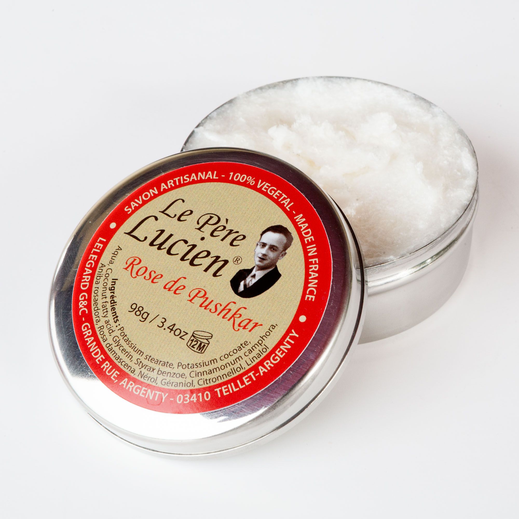 Konsystencja mydła do golenia Le Père Lucien Rose de Pushkar 