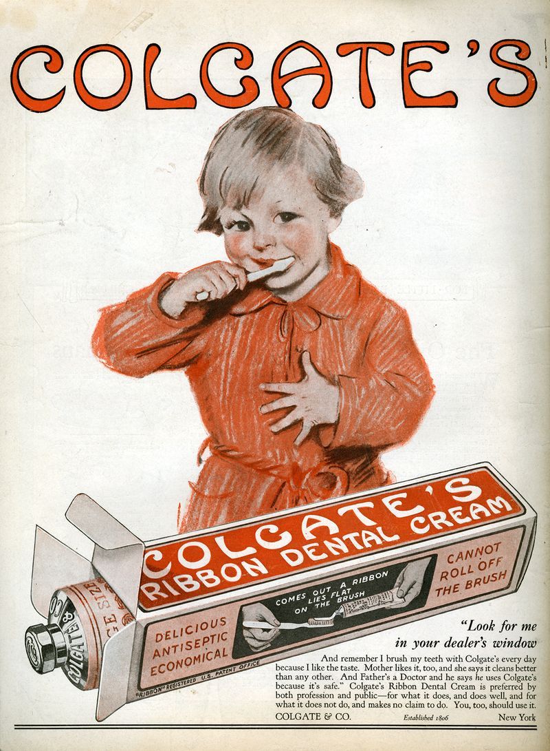 Reklama pasty do zębów firmy Colgate