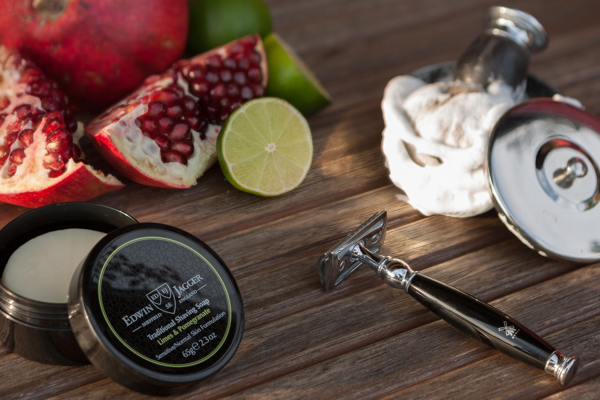 Shave of the day with Edwin Jagger Lime&Pomegranate Shaving Soap