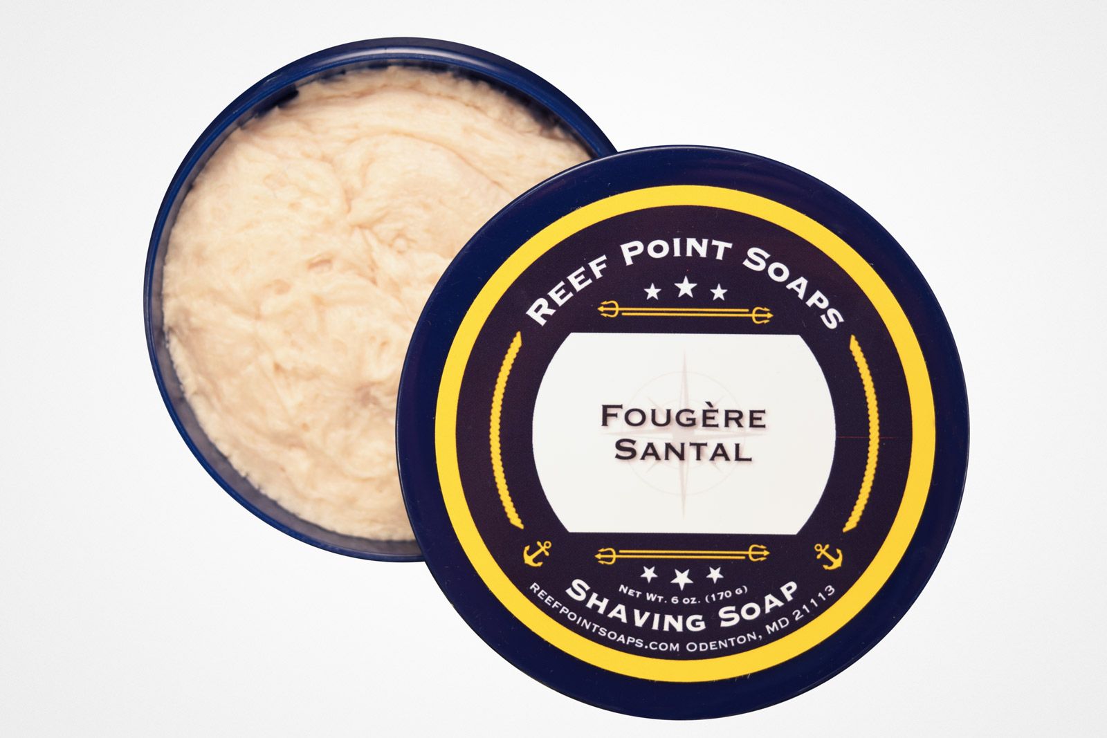 Konsystencja mydła do golenia Reef Point Fougère Santal Shaving Soap