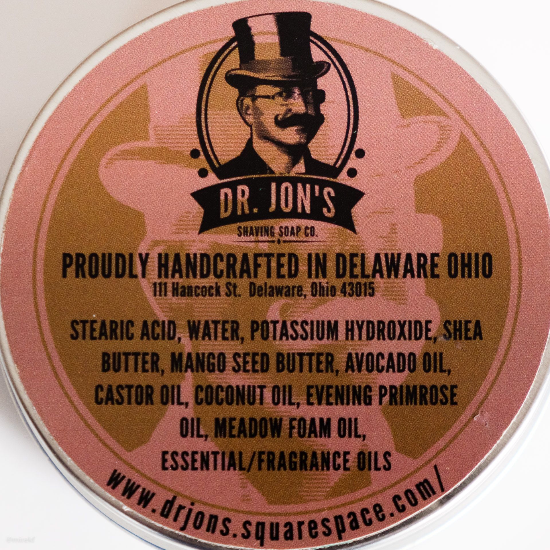 Skład (INCI ingredients) mydła do golenia Dr. Jon's Arctic Hydra Shaving Soap