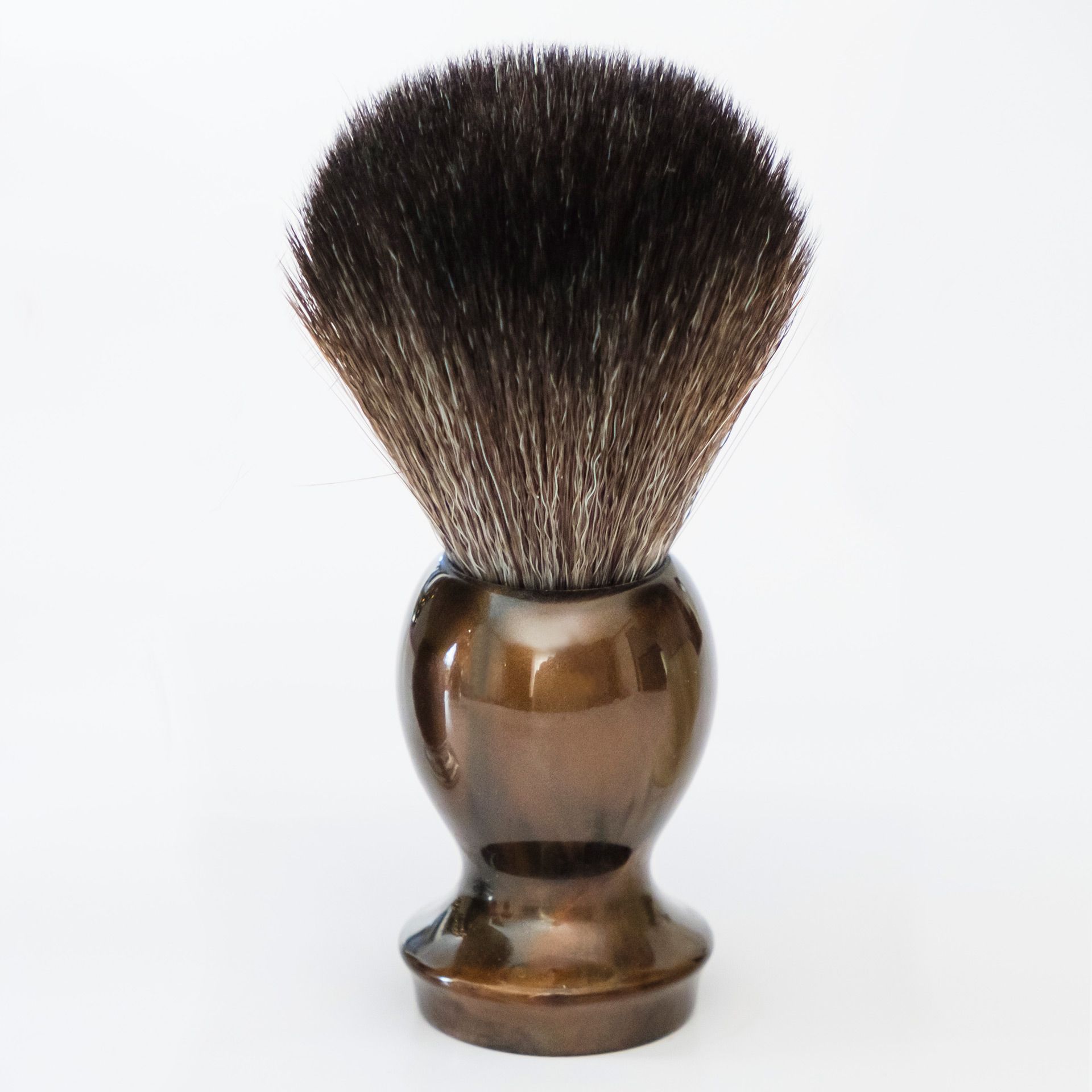 Pędzel do golenia Maggard Razors 22 mm Black Synthetic Shaving Brush, Bronze Handle