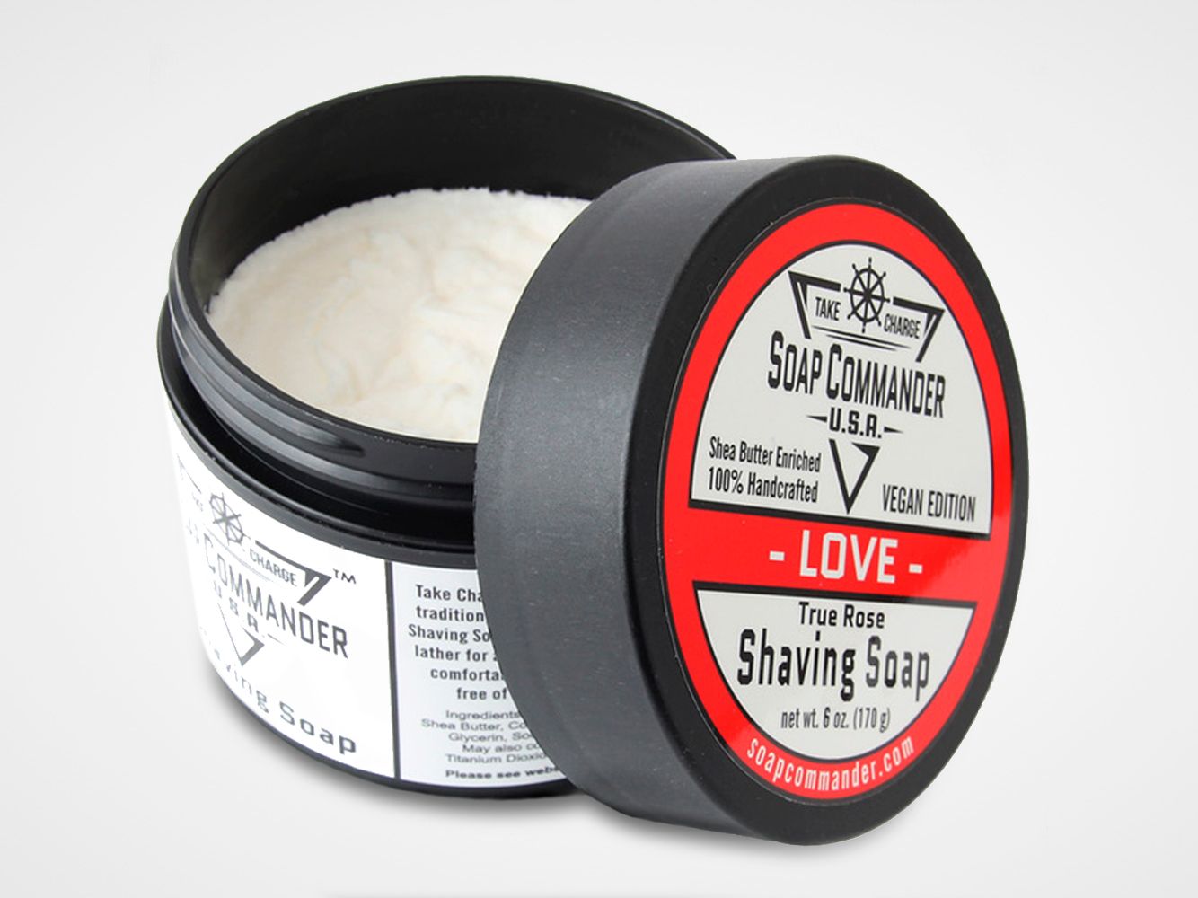 Mydło do golenia Soap Commander Love Shaving Soap (grafika poglądowa, stara wersja etykiety)