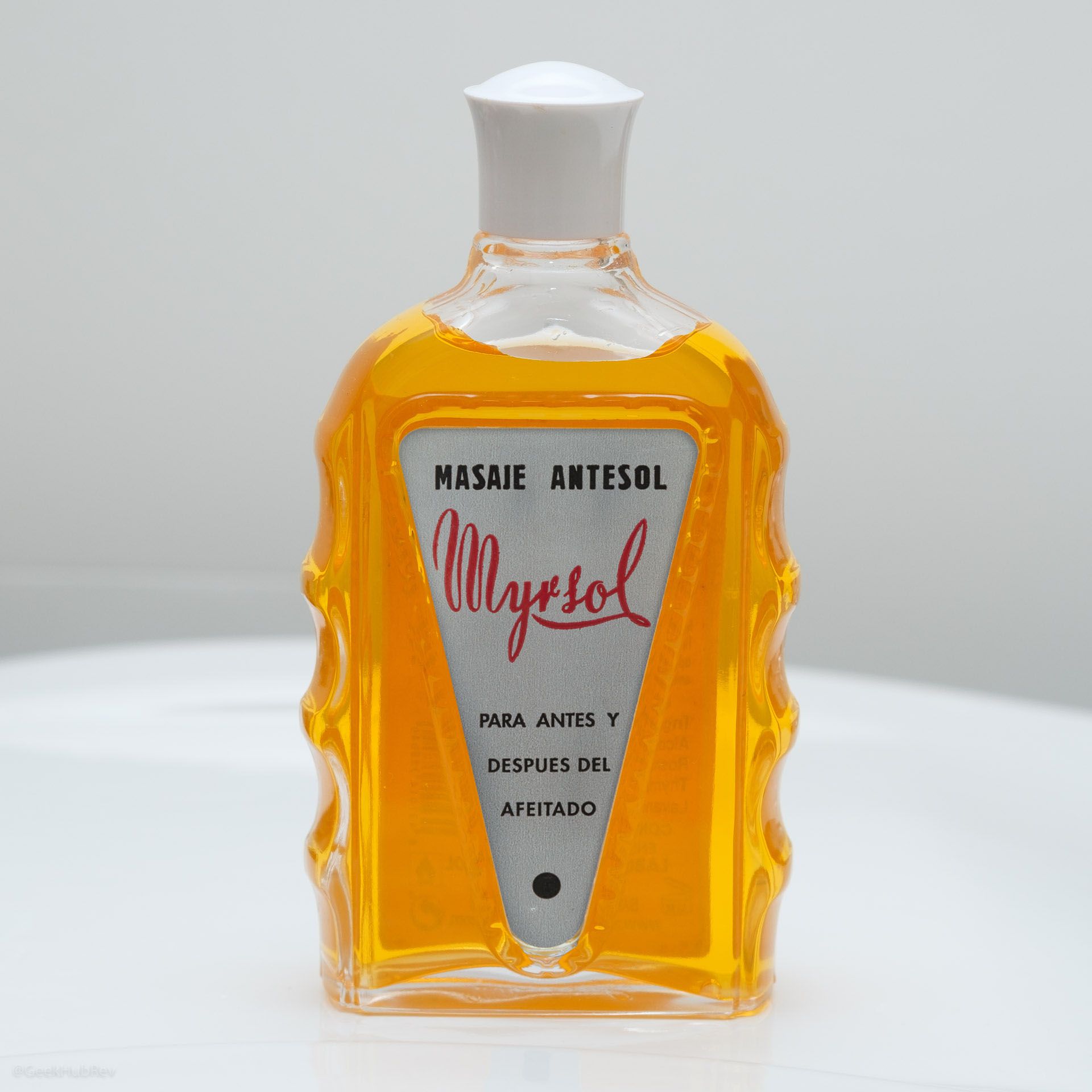 Szklana butelka Myrsol Antesol Pre/Aftershave