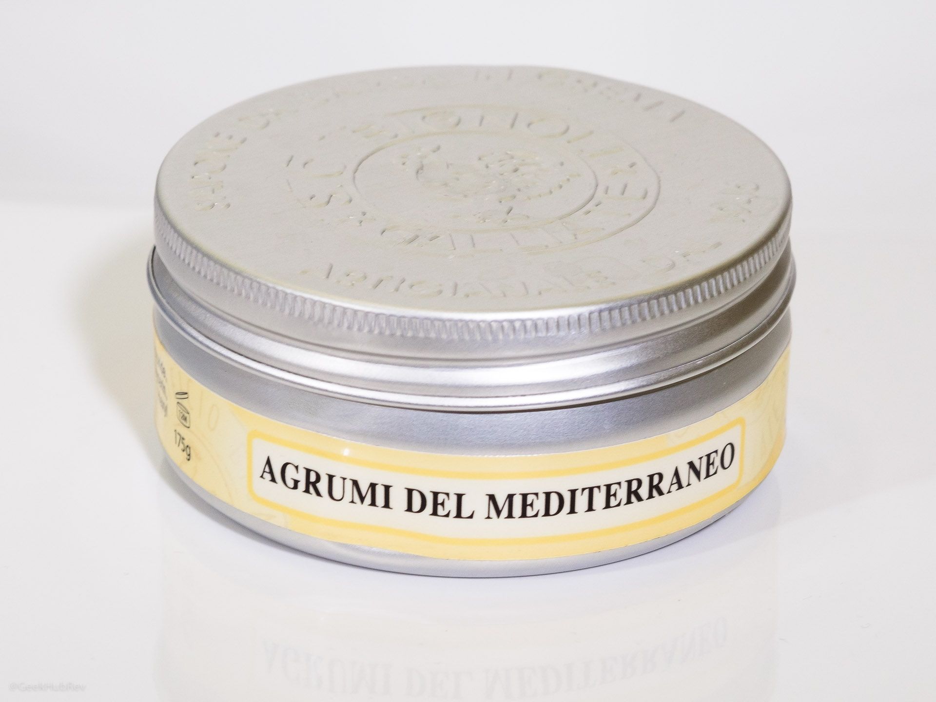 Opakowanie kremu do golenia Saponificio Bignoli Agrumi del Mediterraneo Shaving Cream