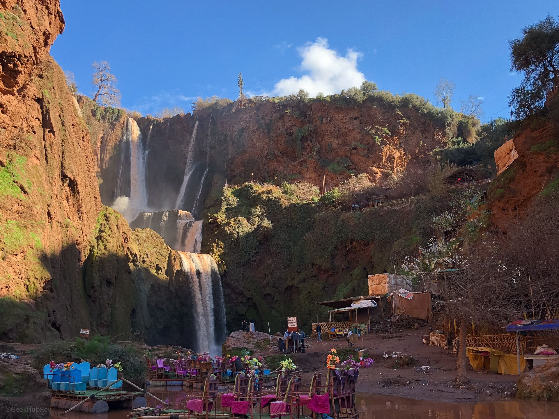 Wodospad w Ouzoud (Maroko)